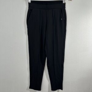 Athleta Pants Womens XXS Black Venice Pintuck Athleisure Work to Weekend Capsule